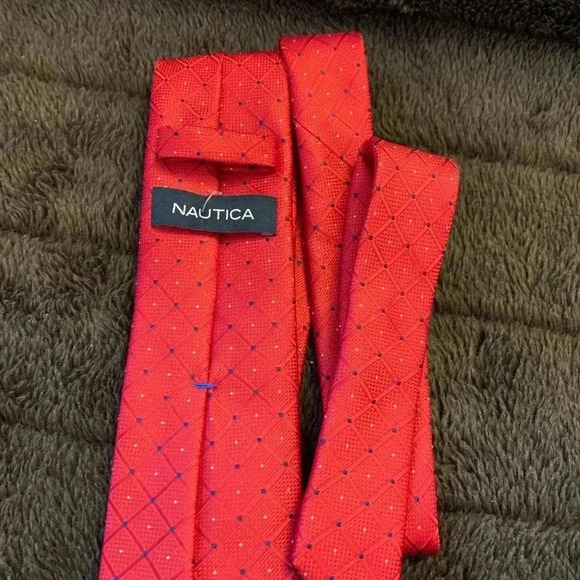 Nautica Tie Dotted Red - Picture 2 of 5